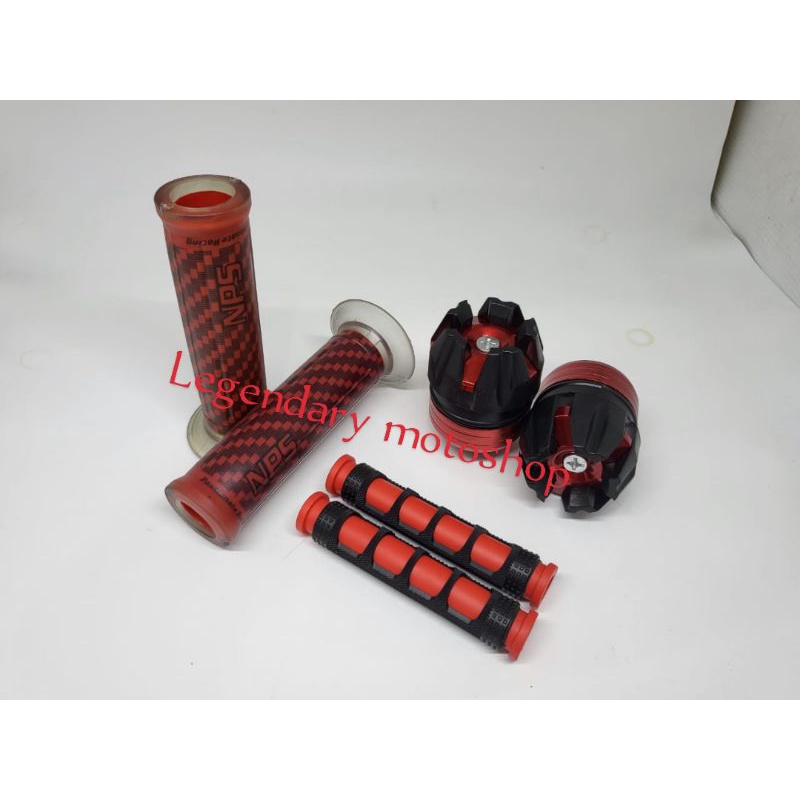 Handgrip karbon karet + jalu as Naga Roda Depan FREE Karet Handle Rem Semua