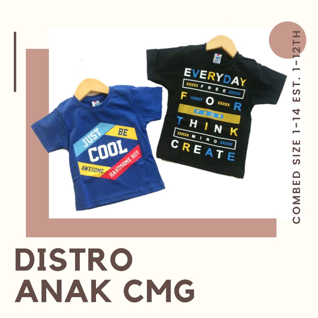Kaos Distro Anak CMG 7-10 tahun