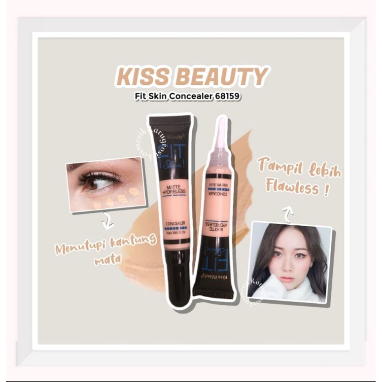 PROMO ECER!!!CONCEALER FIT SKIN MATTE PORELESS KISS BEAUTY NO.68159