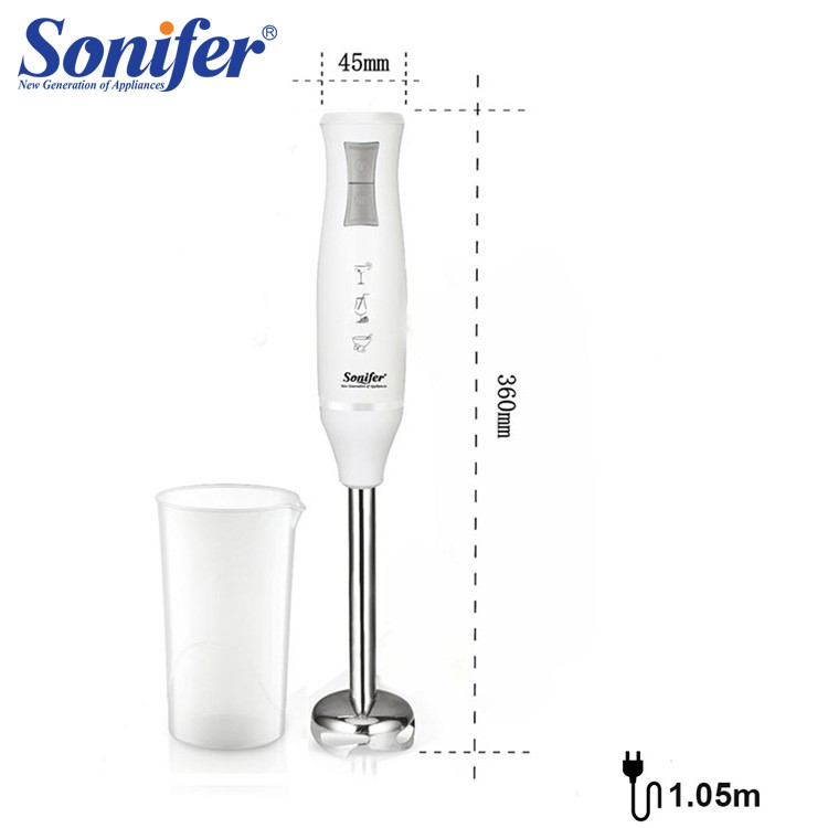 Sonifer Hand Blender SF-8026 Blender Tangan listrik 2 Speed 400W plus gelas