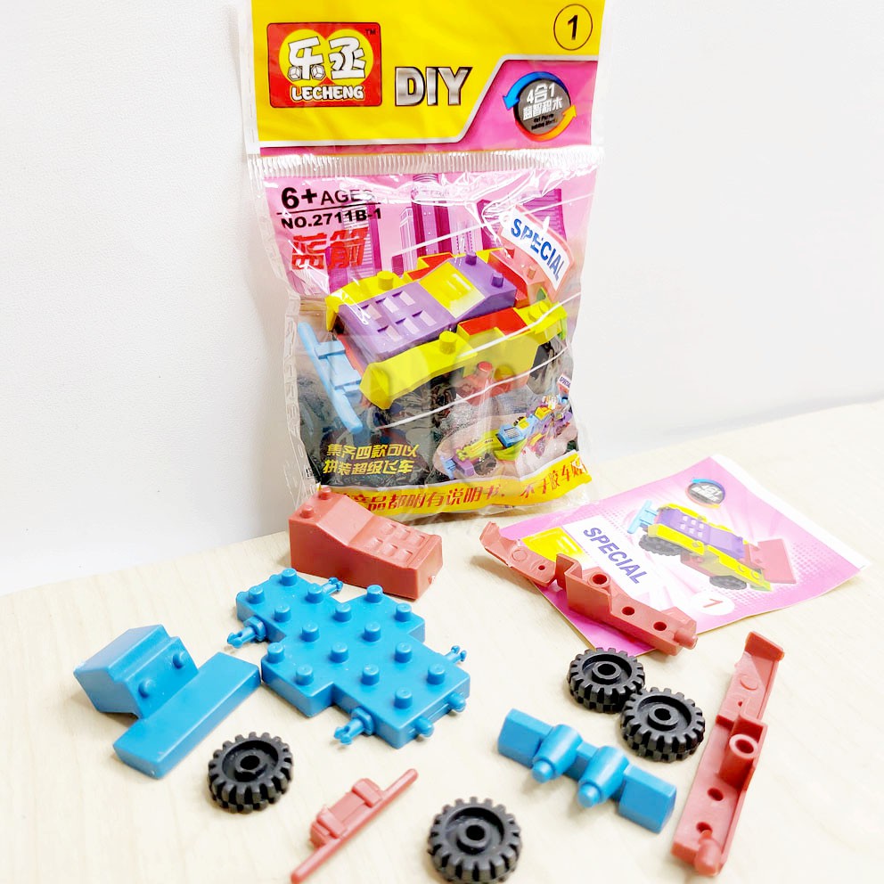 MURAH!!! LEGO MOBIL BLOCKS MINI CAR BRICK BISA DIGABUNG JADI 1 SET 4IN1