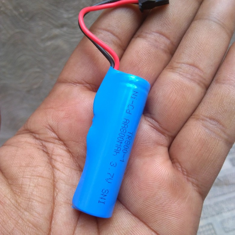 Batre cas rc 3,7 volt 800mah ni-cd biru
