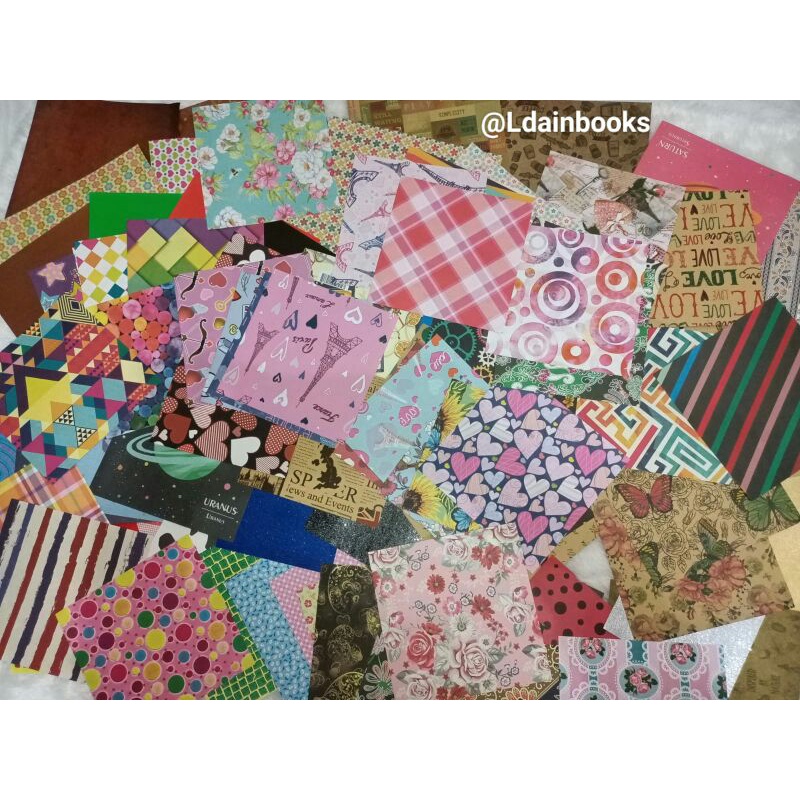 

10 Lembar MIX ORIGAMI MOTIF RANDOM LUCU RANDOM UKURAN utk Hiasan/Mempercantik Scrapbook/Jurnal