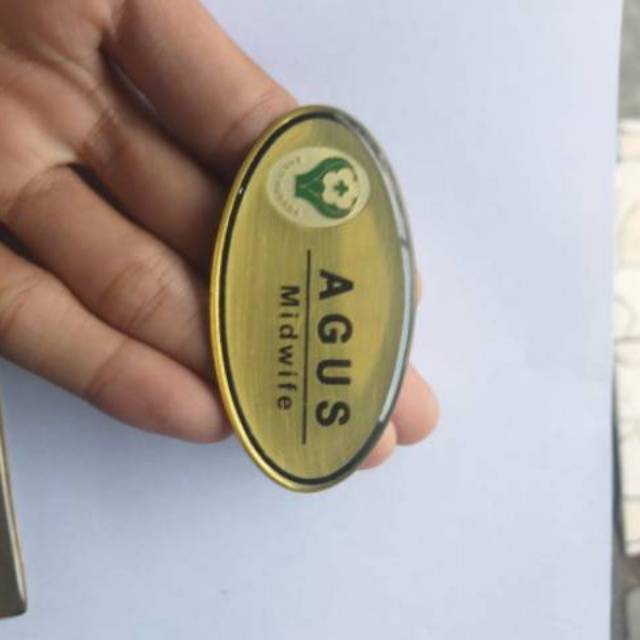 

Nama dada / Name Tag Oval