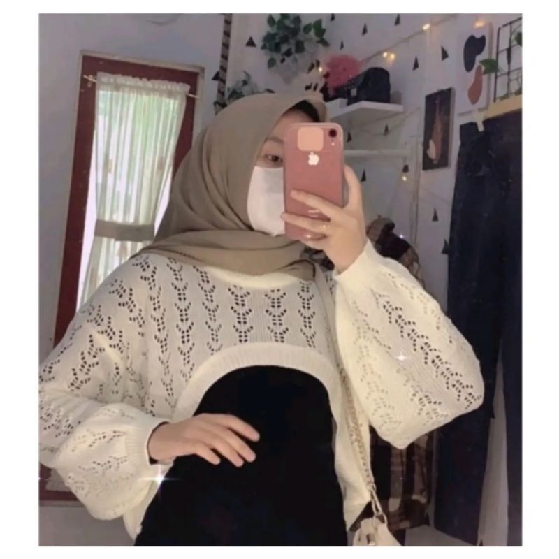 BISA COD / YERIN CROP TOP / OUTER CROP / OUTER CROP RAJUT / CARDIGAN RAJUT CROP / CARDIGAN CROP RAJU