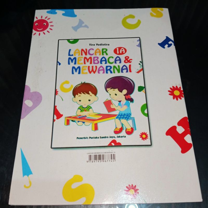 buku lancar membaca dan mewarnai  1A 32 halaman (19x27cm)