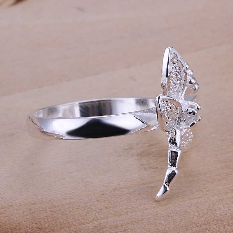 Cincin Sterling Silver 925 Model Capung Untuk Wanita Jza0232