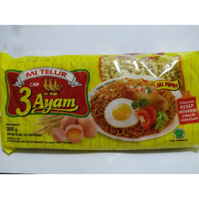 

Mi Telur 3 Ayam 200g