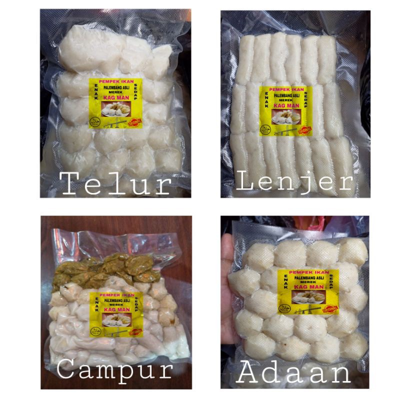 

40 pc + cuka Pempek Palembang Asli ikan kemas vacum frozen cuko enak seperti pempek candy lala