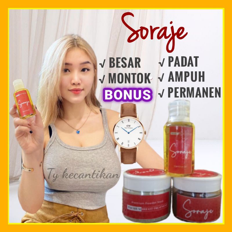 SORAJE PAKET PEMBESAR PAYUDARA AMPUH PERMANEN PENGENCANG PAYUDARA / OBAT PEMBESAR PAYUDARA INSTAN PE