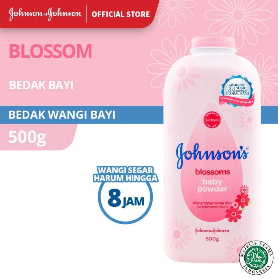JOHNSON'S® Blossoms Baby Powder - Bedak Bayi 500gr