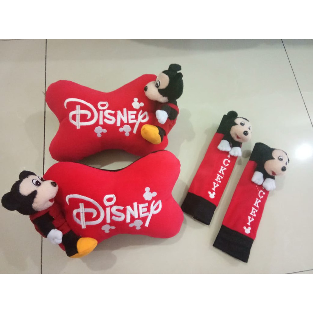 Bantal Mobil Eksklusive 2 in 1 Boneka Mickey