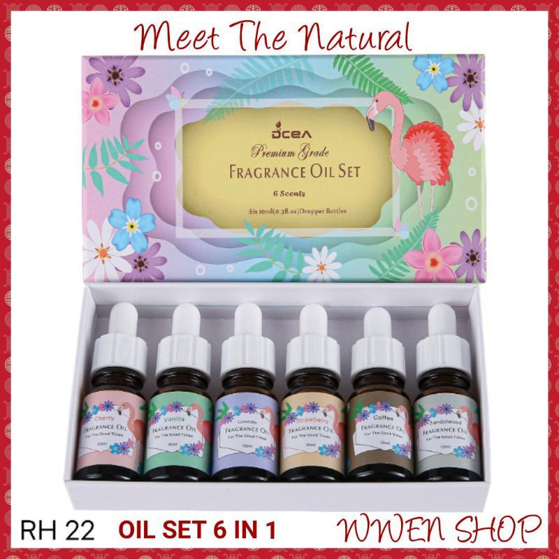 Essential Oil Fragrance Oil SET  8 IN 1 Minyak Pengharum Ruangan Pewangi Ruang Aromaterapy Essential Oil Aroma Terapi Oil