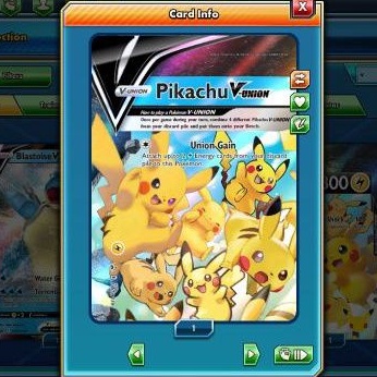 TCG online pokemon Pikachu v union 1 set