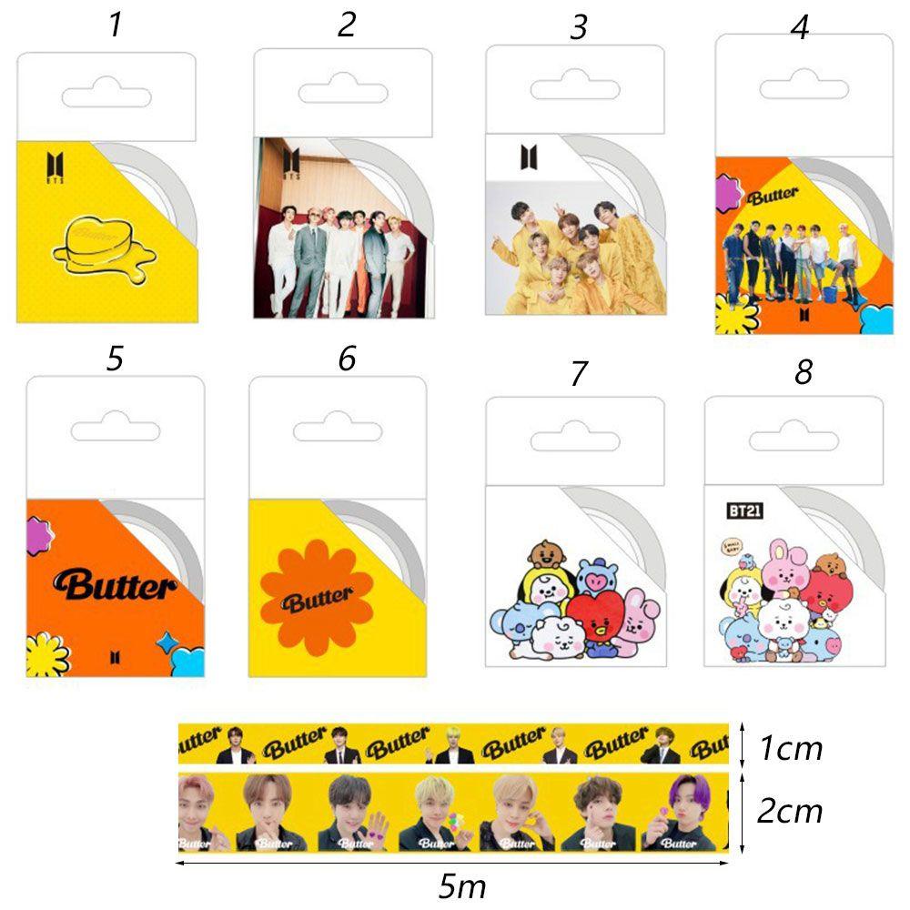 Suyo Stiker Kertasselotip Washi Gambar Kartun BT21 Untuk Dekorasi Album Foto