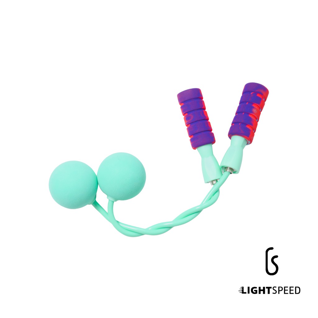 LIGHTSPEED Lompat Tali/ Tali Lompat Tali Tanpa Kabel / Jump Rope Weight Ball / Skipping Rope-HIJAU