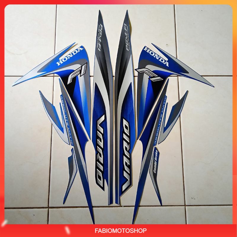 stiker motor vario 110 fi led 2014 biru
