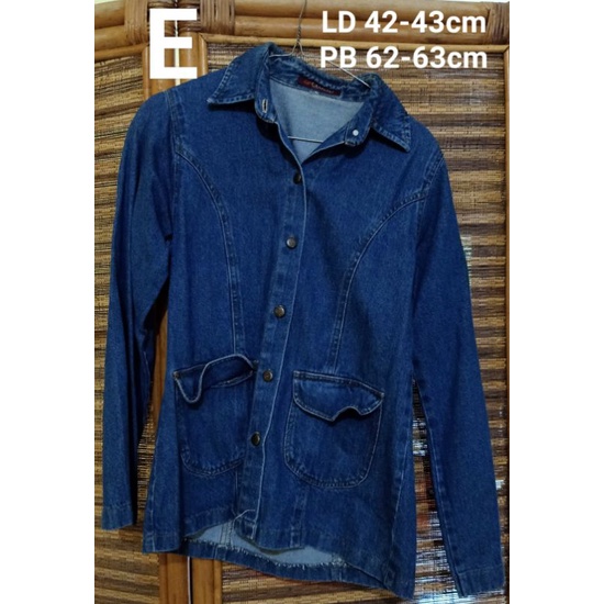 PrelovedBekas Jaket Jeans Original Butik Bandung