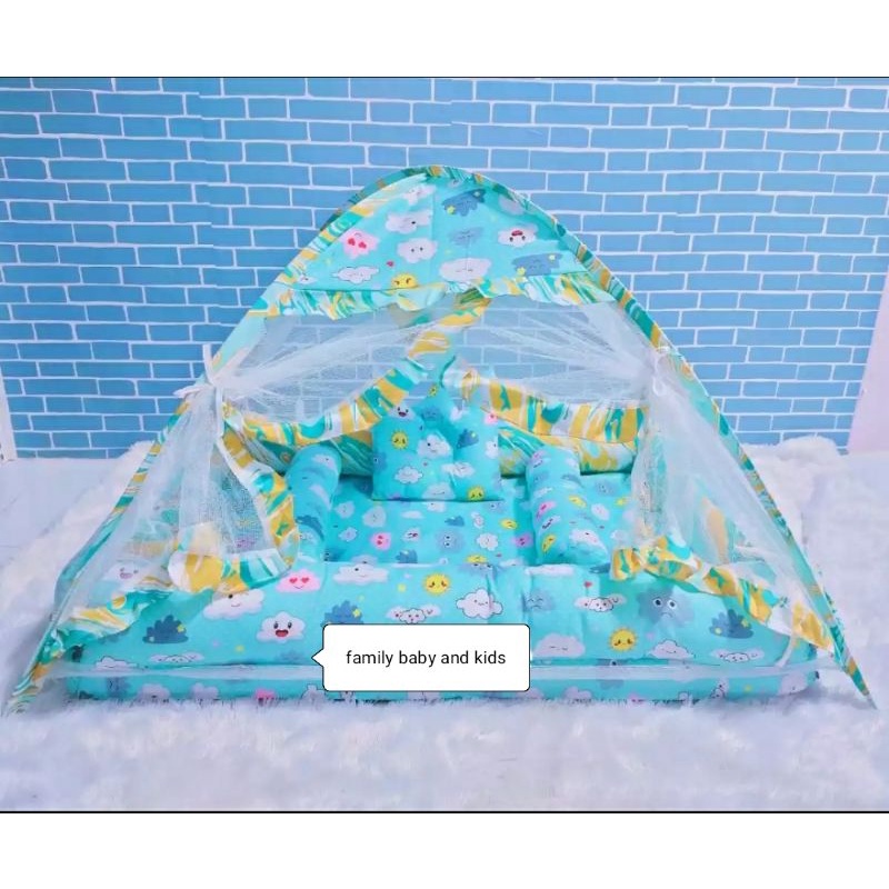 Set kasur bayi / kasur kelambu bayi / kasur tenda bayi