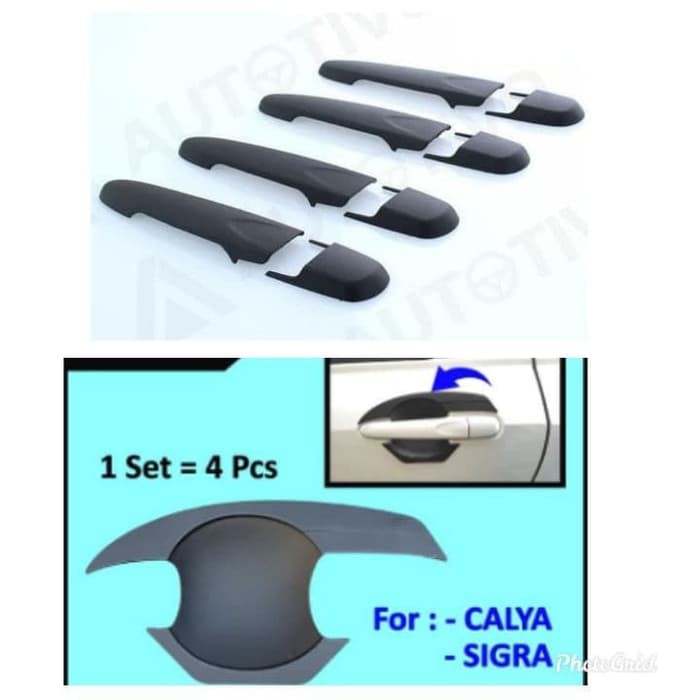 PAKET HANDLE HITAM + OUTER TRD SPORTIVO HITAM TOYOTA CALYA