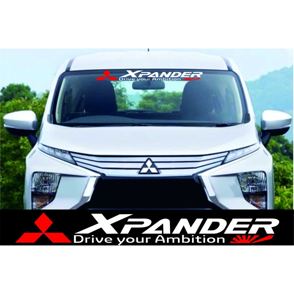 stiker kaca depan mobil expander