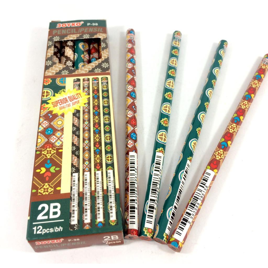 

[ PACK ] Pensil 2B Hitam Motif - Joyko P-98 MURAH!