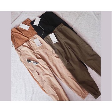 JOGGER CARGO PANTS SAKU SAMPING FASHION WANITA HITS SELEBGRAM