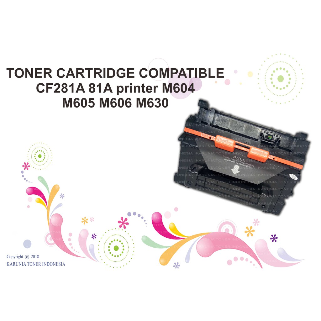 TONER CARTRIDGE COMPATIBLE CF281A 81A printer M604 M605 M606 M630