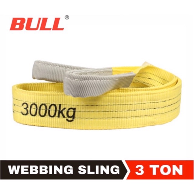 Jual Webbing Sling Sling Belt Tali Angkat Barang 3 Ton X 2 Meter Bull Shopee Indonesia