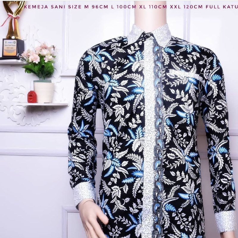 Fashion Pria - Batik Pria - Batik Lengan Panjang - Batik Pria Modern - Lawasan Alus - By Batik -Asli