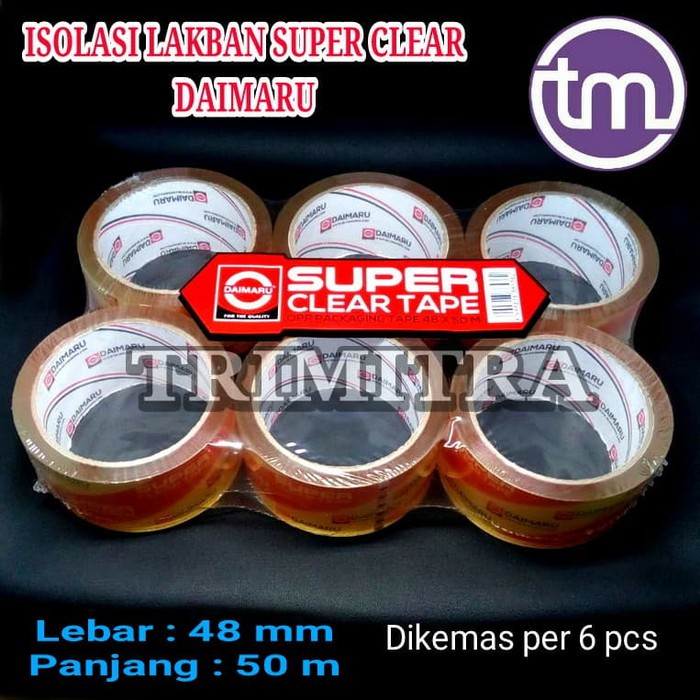 

Terbaru SUPER CLEAR FLAT PACK ISOLASI LAKBAN BENING DAIMARU SUPER CLEAR FLAT Hot