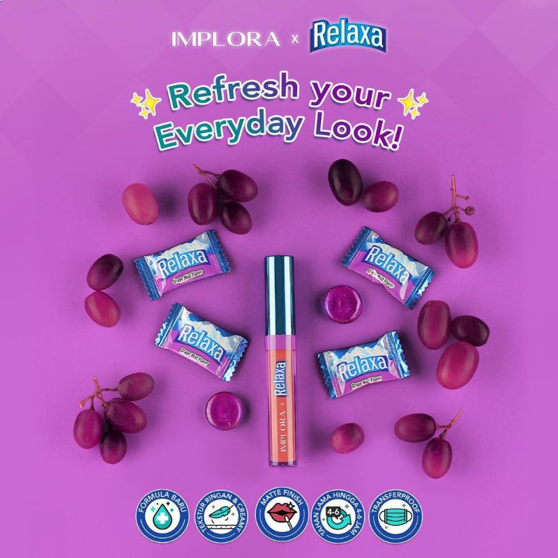 IMPLORA X RELAXA MATTE LIPCREAM/ IMPLORA RELAXA