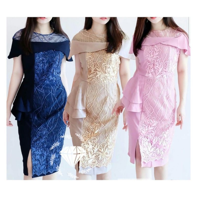 DRESS FASHION PESTA, BRUKAT SCUBA PREMIUM, DRESS MAXY GAUN