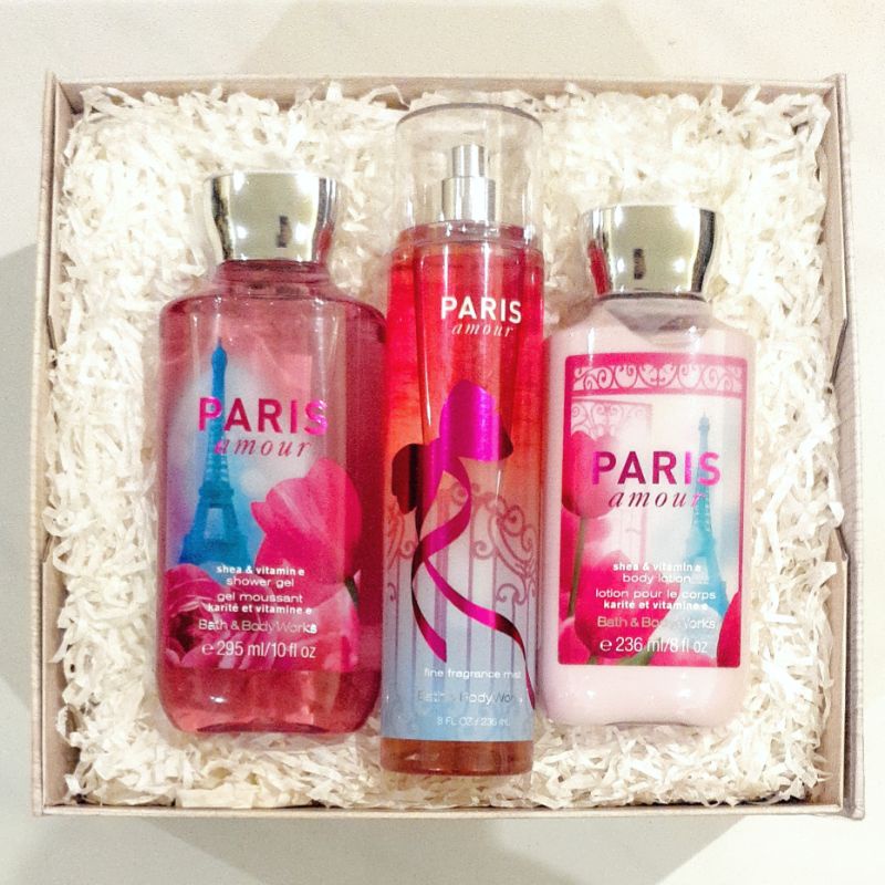 BBW PARIS AMOUR GIFT SET PAKET BATH &amp; BODY WORKS