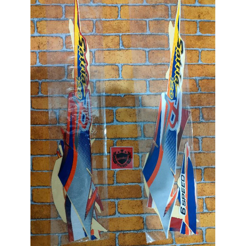 Striping Lis Satria R lumba lawas 1999