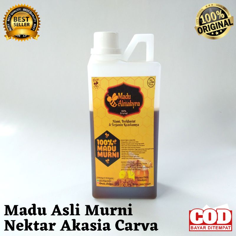 

Madu Akasia Jambi Asli 1 KG / ACASIA CARVA / KARVA . 100% Murni Pure Raw Honey Almahyra . Tanpa Proses Tanpa Campuran Apapun . Kudus Jawa Tengah Timur Barat .