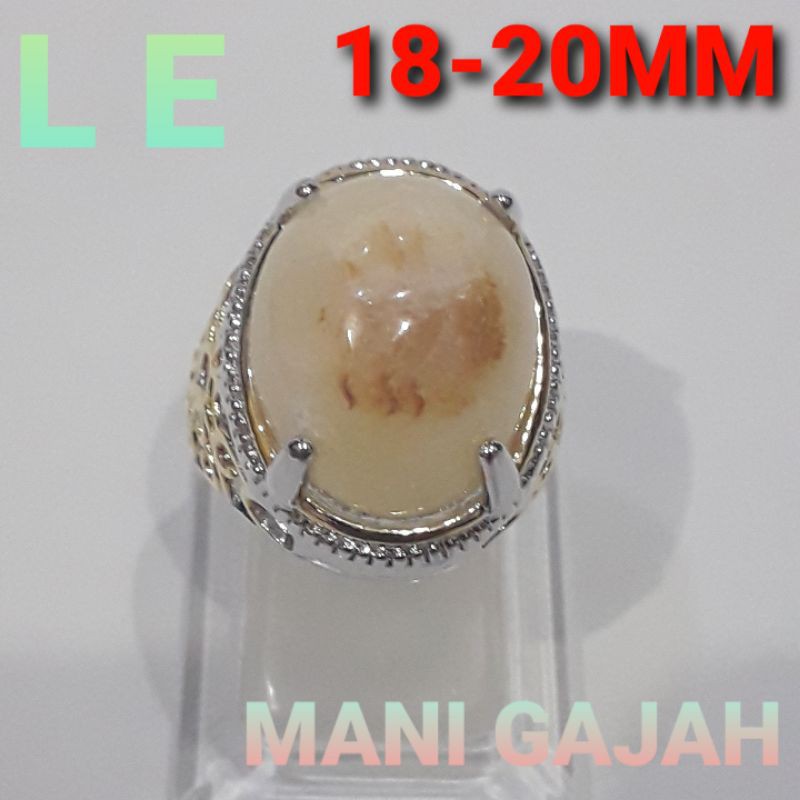 Cincin Batu Mani Gajah Garansi 100% Asli