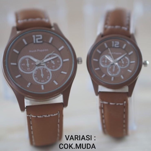 jam tangan couple hush puppies sudah sepasang + BOX