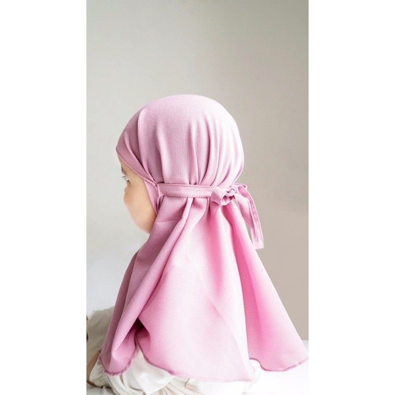 SD - JILBAB ANAK TASYA BAHAN DIAMOND STRECTH / BERGO ANAK USIA 1-4 TAHUN ADEM TIDAK GERAH