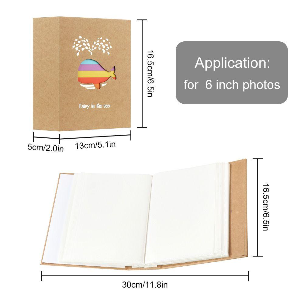 R-flower Album Foto Gambar Case Collection Card Booklet Untuk Anak 6inch Scrapbooking Gambar Case