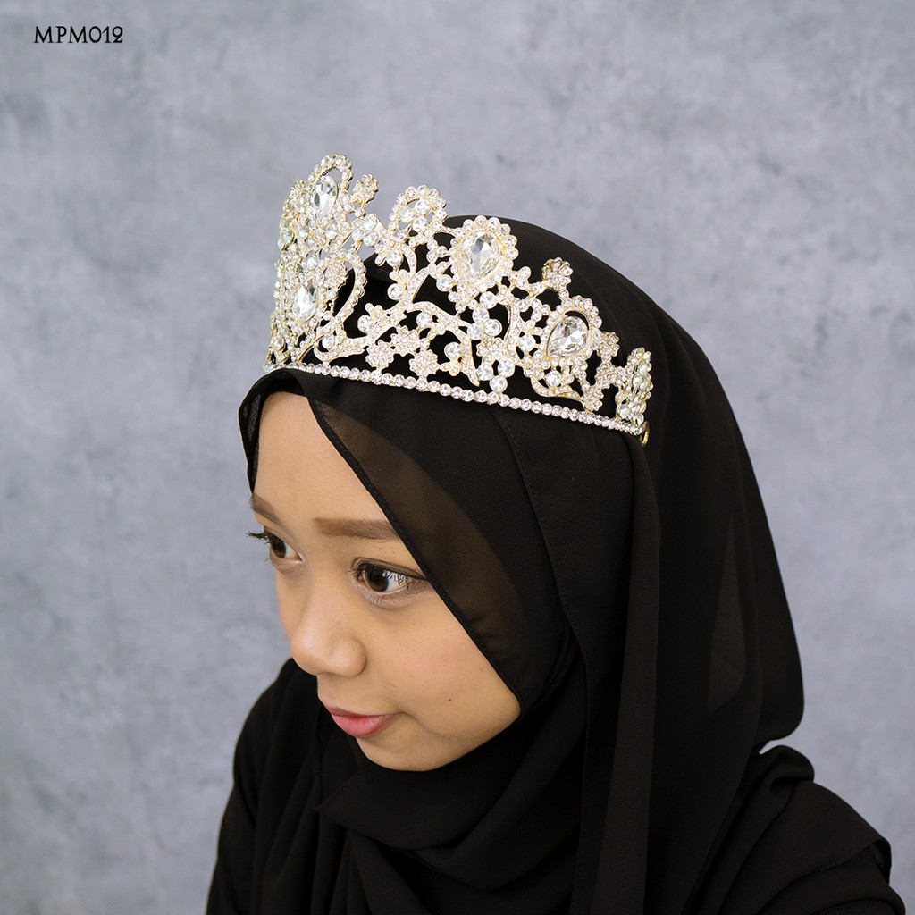 [SIAP KIRIM] HEADPIECE BRIDAL PESTA PERNIKAHAN MODERN HIJAB WANITA MPM012