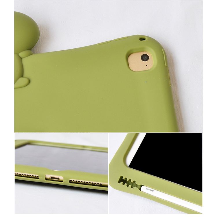 Case Pelindung Bahan Silikon Ukuran 32cm 10.2 Inci Motif Kartun Dinosaurus Untuk iPad Mini 5