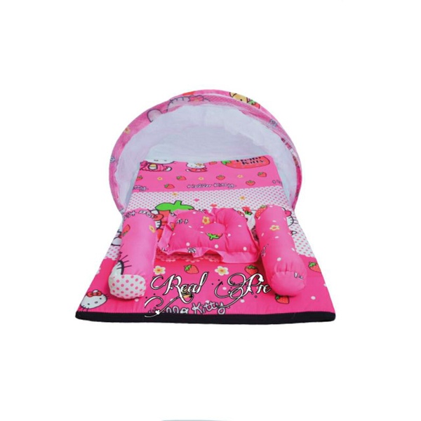 promo!!! Kasur bayi kelambu set bantal guling anti peyang