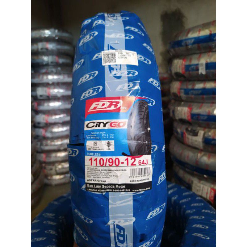 ban FDR citygo ring 12 ukuran 110-90/12