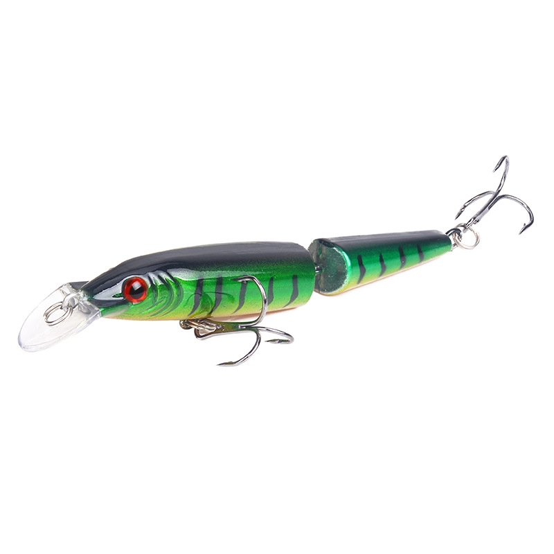 Minnow Lure Alat Pancing Murah relix nusantara Umpan Pancing Buatan 10cm/7.5g Umpan Pancing Umpan Ikan Alat Pancing 2-Segment Umpan Mancing Umpan Mancing Kail Pancing Plastic Bait CrankSet CrankBait