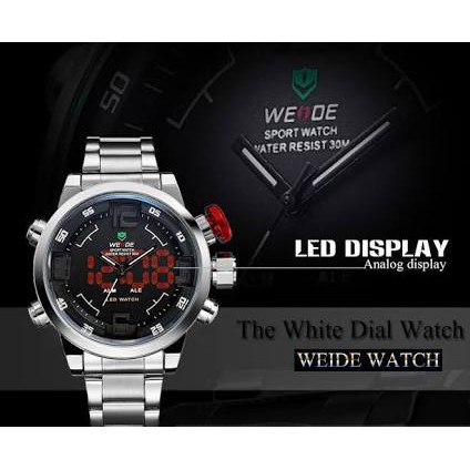 Jam Tangan Sport Pria Weide WH 2309 Original Dual time Water Resistant