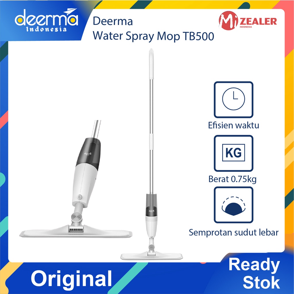 Deerma TB500 Kain Pel Spray Mop 360 rotary Tb 500 Light Weight Clean Tool for smart Home