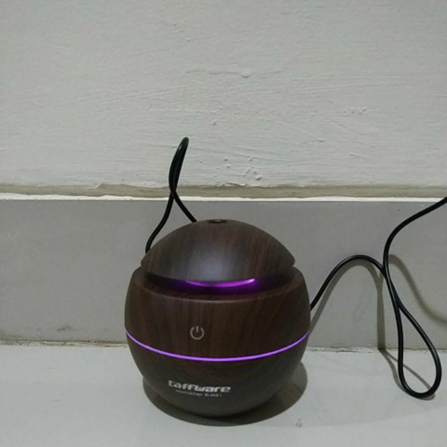 Aromatherapy Air Humidifier Desain Kayu Lampu Led Difuser