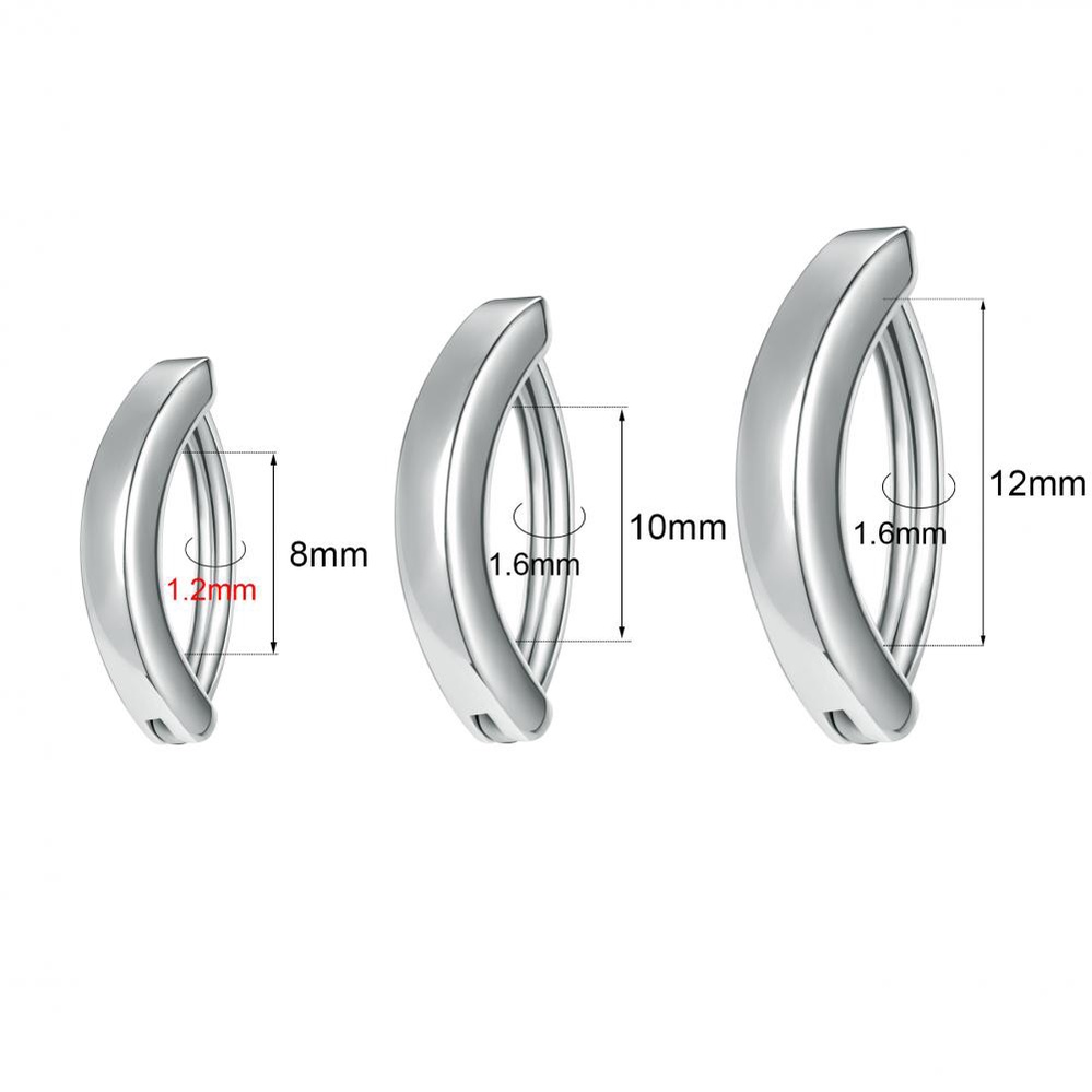 1 PC Cincin Tindik Pusar Model Barbel Kristal Bahan Ukuran 8 / 10 / 12mm