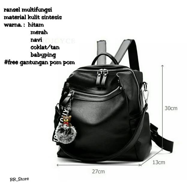 Tas Ransel Kecil Tas Ransel Wanita Hangout Multifungsi Polos